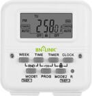 BN-LINK 7 Day Heavy Duty Digital independent Programmable Timer Dual two Outlet