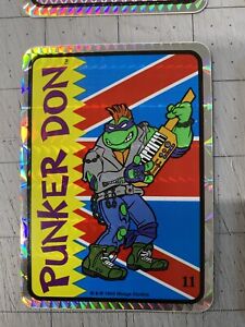 1993 Teenage Mutant Ninja Turtles DONATELLO PUNKER Vending Prism Sticker TMNT