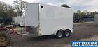 alcom EXhauler 7 x 12 all aluminum enclosed trailer tandem axle lightweight