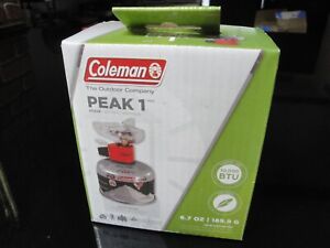 Coleman Peak 1 Butane/Propane Stove 10,000 BTU Backpacking, Camping, Compact NEW