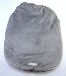 JJ Cole Collections Bundle Me Gray Car Seat Carrier Blanket Thermaplush 20x26