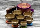 Singing Bowl Set of 7-Tibetan Chakra Healing Bowl Bowl Set-Full Mantra Bowl Set