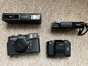 Lot of 4 film cameras Untested (110 / 35mm )