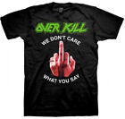 New Overkill We Don't Care What You Say Heavy Metal Band T-Shirt badhabitmerch