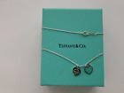Tiffany & Co Blue Double Heart Pendant  Return to Tiffany Necklace 18