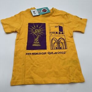 FIFA World Cup 2022 Qatar Blue T-Shirt Official Licensed Top Small Unisex