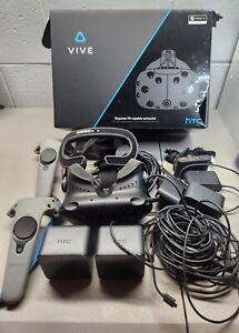 HTC Vive VR Headset Complete Set Full Kit System Steam VR PC Virtual Reality