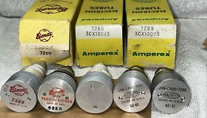 Lot Of 5 7289 3CX100A5 Vacuum Tubes Eimac Amperex