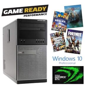Gaming Desktop Computer DELL i7 NVIDIA GTX up to 32GB RAM, 4TB SSD, Windows10 BT