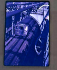 Aerial View D Train Bridge Williamsburg Brooklyn NY Subway Metro 1968 35mm