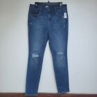Old Navy Mid Rise Pop Icon Skinny Distressed Jeans Size 10