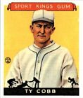 (25) TY COBB 1933 Goudey Sports Kings Gum Card #1 Reprints TIGERS