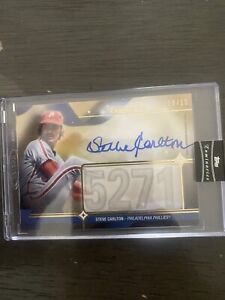 STEVE CARLTON 2023 Topps Luminaries Masters Of The Mound Auto-Ivory  09/15 Phill