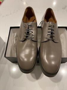 POLLINI gray leather dress loafers Size 13M  Euro 46 Hand made  Italy NIB
