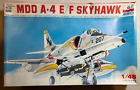 ESCI 1/48 Scale US Navy MDD A-4 E/F Skyhawk Airplane Model - Complete