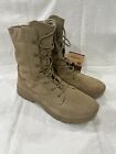 Hanagal Men's Military Tactical Soft Toe Suede Leather Combat Boots Sz 12 Wide
