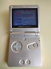 Game Boy Advance SP Handheld Console Works Tested Silver Color No Battery Cover