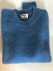 NWOT Uni Acne Studios Blue Crew Neck Cashmere Blend Pullover Sweater Large