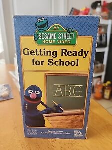 Vintage Sesame Street Getting Ready For School Case Cover Only (No VHS) Rare