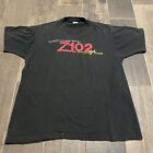 Vintage Austin Classic Rock Z102 Radio Station Single Stitch T Shirt Size XL