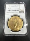 NGC MS63 | 1930 GOLD MEXICO 50 PESOS WINGED VICTORY COIN NGC MINT STATE 63