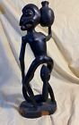 Makonde Shetani sculpture. Spectacular dual figure (erotic) shetani sculpture