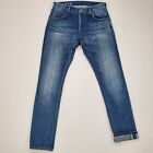 Visvim Social Sculpture Jeans Mens 30x31 Blue 01.2D12 Japanese Selvedge Denim