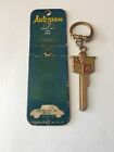Vintage Desoto Gold Toned Blank Uncut Key, Keychain Accessory Key Ring (For: 1956 DeSoto)