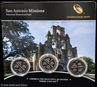 2019 P D S 25c ATB San Antonio Missions Quarters 3 Coin Set | BU Proof