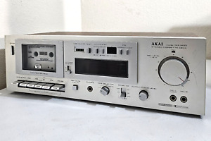 AKAI GX-M10 Stereo Cassette Deck Woodgrain Japan Tested