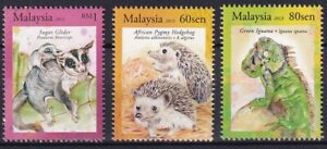 Malaysia 2013 Fauna Animals 3 MNH stamps