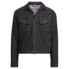 Ralph Lauren Purple Label Black Signature Limited Ed Denim Jean Trucker Jacket