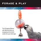 Hanging Foraging Sphere & Kabob with Stainless Steel Bell Bird Parrot Treat Toy