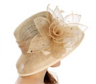 flower  dress hat Sinamay dress hat New Kentucky Derby Formal Church Hat