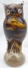 Art Glass Vinci Owl Dynasty Gallery Hand Fused Figurine Sculpture 8.5