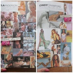 erotic pamela anderson photo cindy crawford picture 9x11 inch 2 pages scrapbook