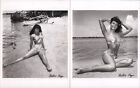 Bettie Page Signed Swimsuit Photographs - Set of 2