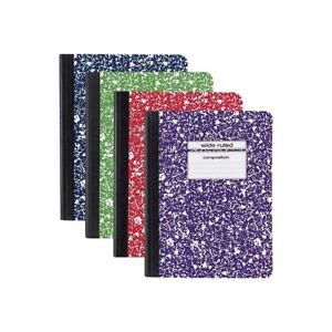 College Ruled Composition Notebooks 100 Pages 4 Pack Brand New Staples 22536