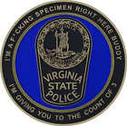 DL7-14 Virginia State Police VSP Trooper Charles Specimen Hewitt inspired Challe