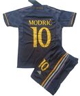 Luka Modric Real Madrid 2023 Black kids/youth soccer football jersey and shorts