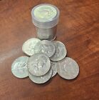 Silver 1950-1963 Franklin Half Dollar 20 Coin roll Circulated 90% Silver-CJ23