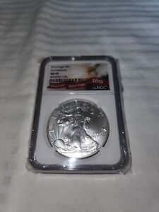 2019 SILVER EAGLE NGC MS-70 FIRST RELEASE HERALDIC SILVER EAGLE