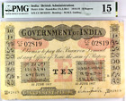 British India, Pick#A10C, 1916-19 10 Rupees, Uniface, BOMBAY - Gubbay  PMG 15