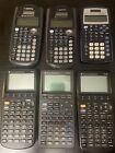 Lot Of 6 Texas Instruments TI-36x Pro TI86 TI82  TI30XIIs Scientific Calculators