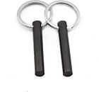 Survival Drilled Ferrocerium Flint Fire Starter Rod with Keychain Ring 2