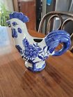 Formalities Baum Bros. Blue & White Delft Style Pottery  Rooster Pitcher Creamer