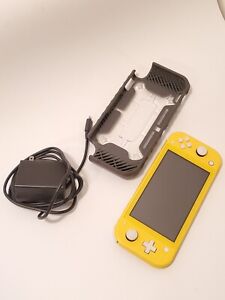 New ListingNintendo Switch Lite Yellow Handheld Console w/ Charger (Missing 1 Rubber Grip)