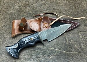 Hand forged Damascus Camping Hunting Everyday carry Survival Bowie knife