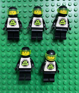 LEGO Blacktron x5 Minifigure Airtank 1479 6851 6981 6988 black leg Space Vintage