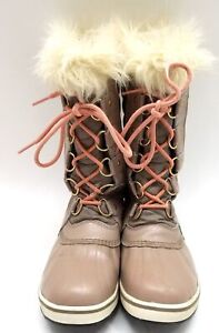 Women's SOREL Pink Lace Snow Boots 7.5